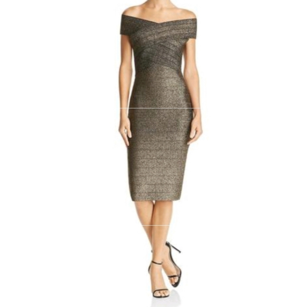 Wow couture gold dress